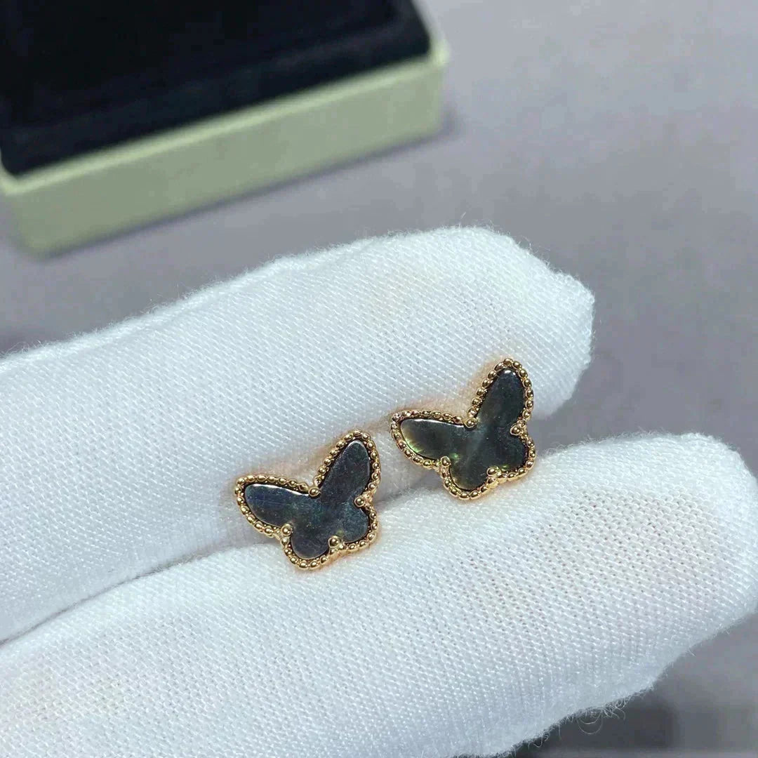 [Love More]BUTTERFLY DARK MOP  EARRINGS