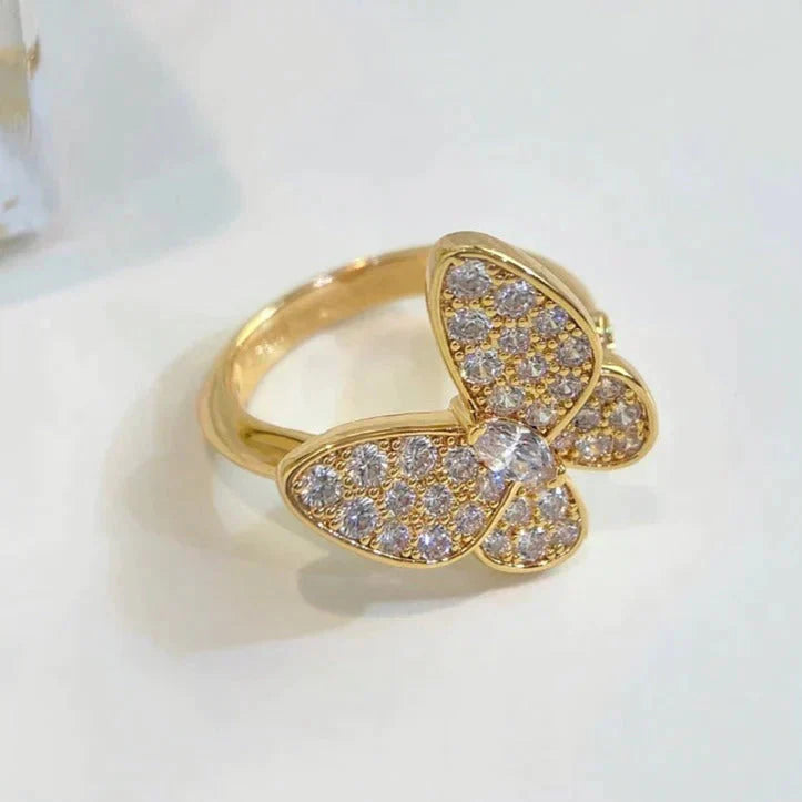 [Love More]BUTTERFLY DIAMOND RING