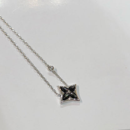 [Love More]STAR BLACK MOP NECKLACE