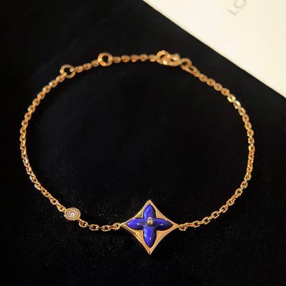 [Love More]COLOR STAR PINK GOLD DIAMOND BRACELET