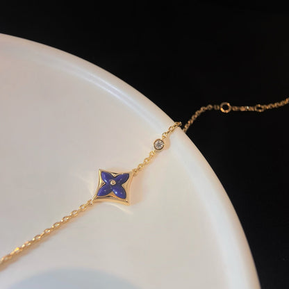 [Love More]COLOR STAR PINK GOLD DIAMOND BRACELET