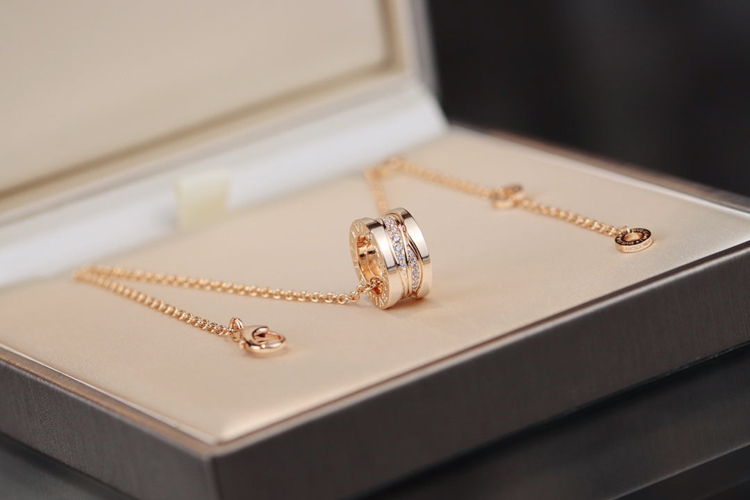 [Love More]ZERO 1 PINK GOLD DIAMOND NECKLACE