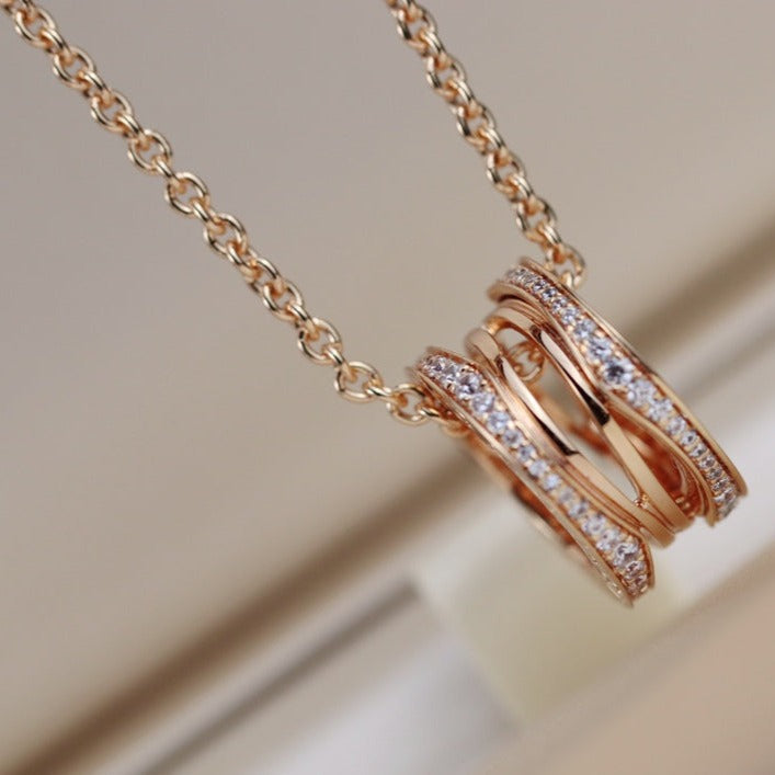 [Love More]ZERO 1 PINK GOLD NECKLACE