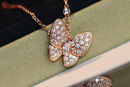 [Love More]BUTTERFLY DIAMOND NECKLACE