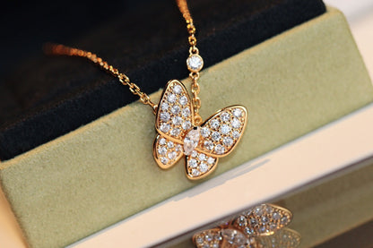 [Love More]BUTTERFLY DIAMOND NECKLACE