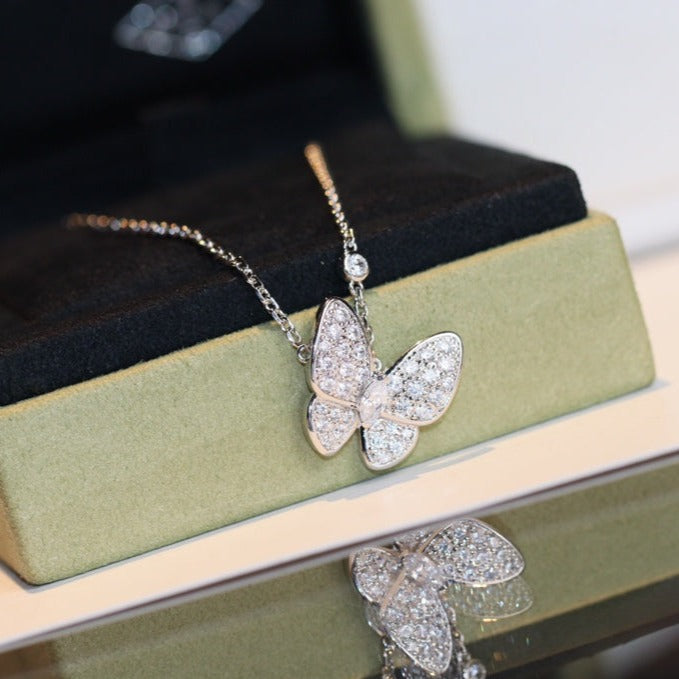 [Love More]BUTTERFLY DIAMOND NECKLACE