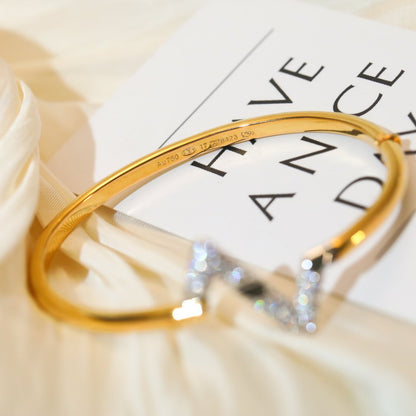 [Love More]VOLTE UPSITE DOWN GOLD DIAMOND BRACELET