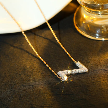 [Love More]VOLT SILVER DIAMOND PEDANT NECKLACE