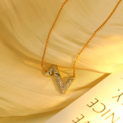 [Love More]VOLT SILVER DIAMOND PEDANT NECKLACE