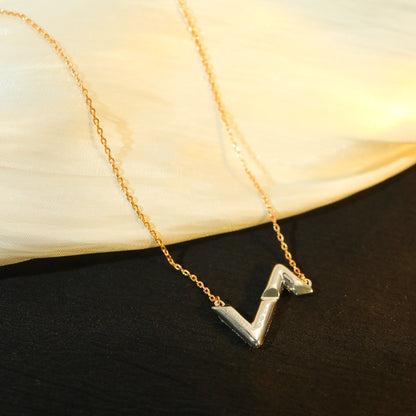 [Love More]VOLT SILVER DIAMOND PEDANT NECKLACE