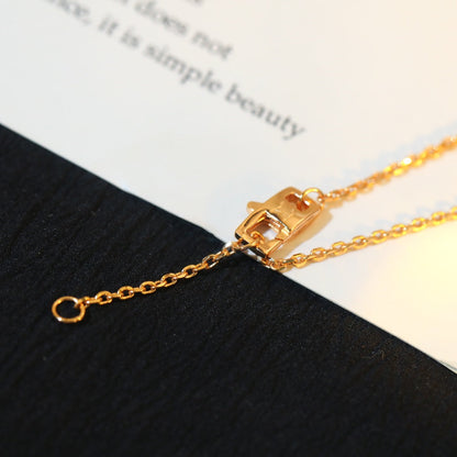 [Love More]STAR AND SUN DIAMOND PINK GOLD NECKLACE