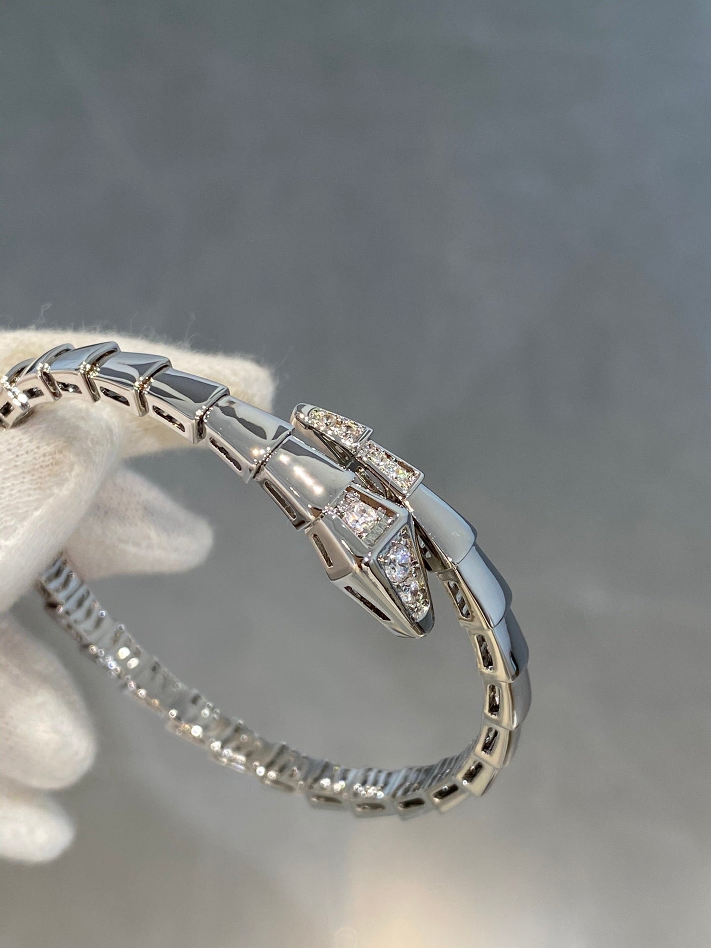 [Love More]SERPENTI BRACELET DIAMONDS SILVER