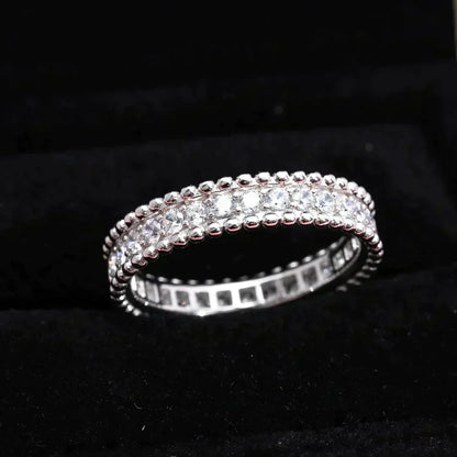 [Love More]PERLEE DIAMOND SILVER RING