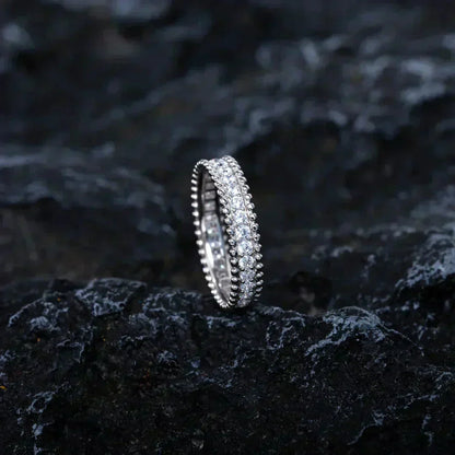 [Love More]PERLEE DIAMOND SILVER RING