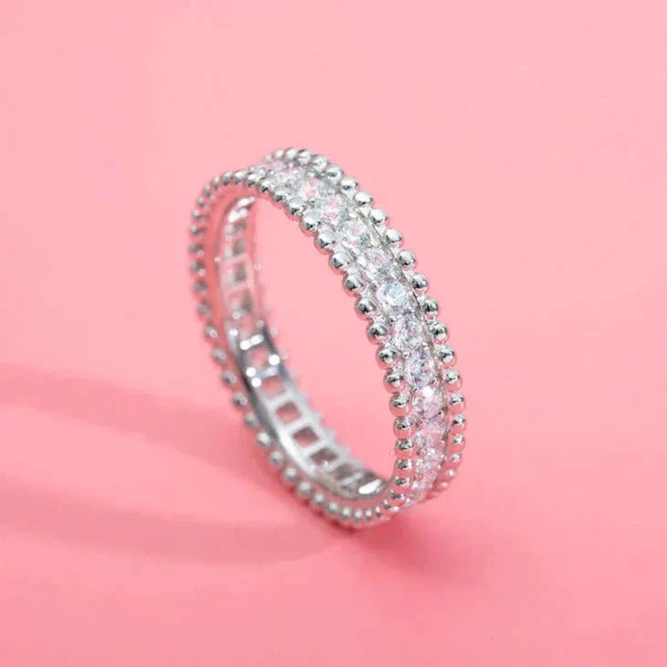 [Love More]PERLEE DIAMOND SILVER RING