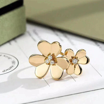 [Love More]CLOVER COMOS GOLD DIAMOND RING