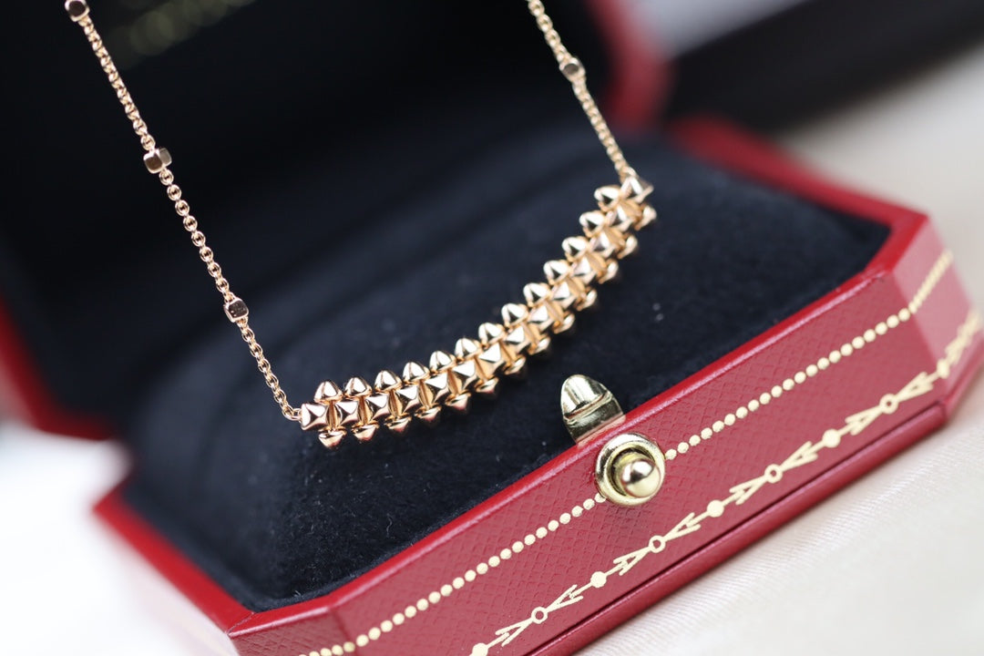 [Love More]CLASH PINK GOLD NECKLACE