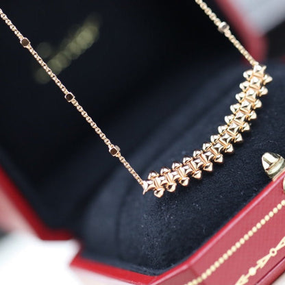 [Love More]CLASH PINK GOLD NECKLACE