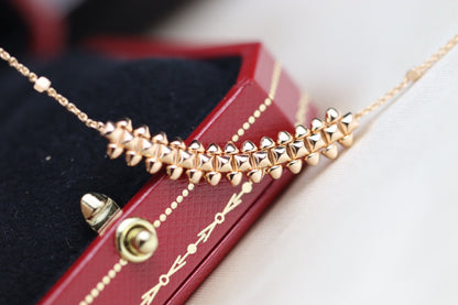 [Love More]CLASH PINK GOLD NECKLACE