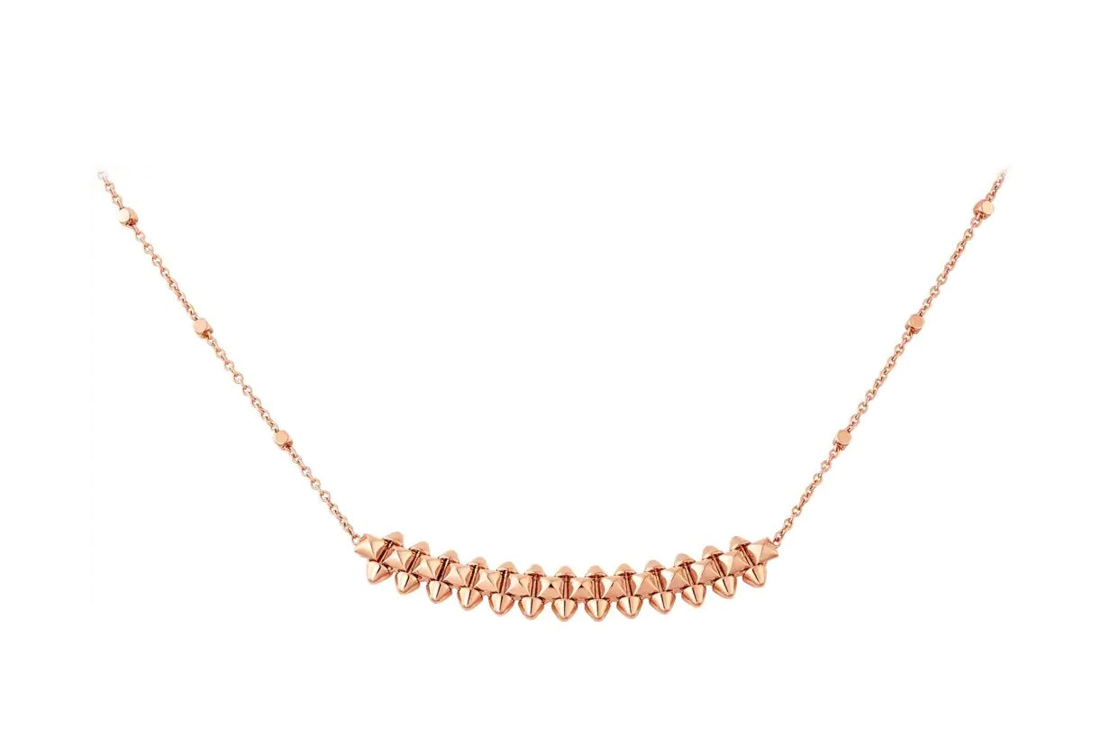 [Love More]CLASH PINK GOLD NECKLACE