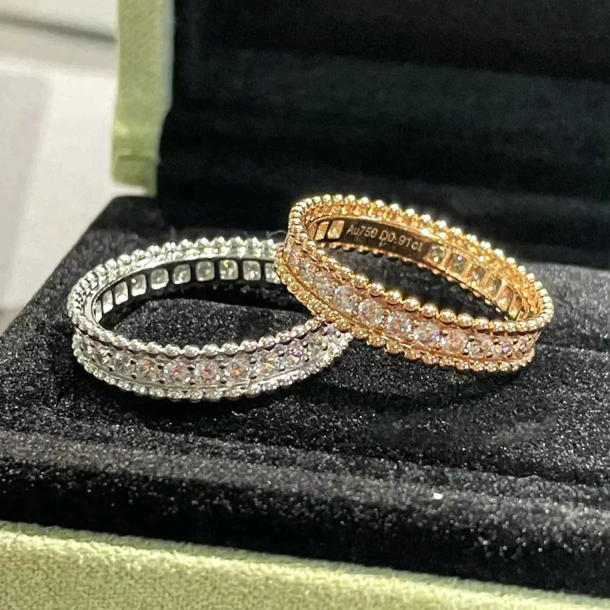 [Love More]PERLEE DIAMOND ROSE GOLD RING