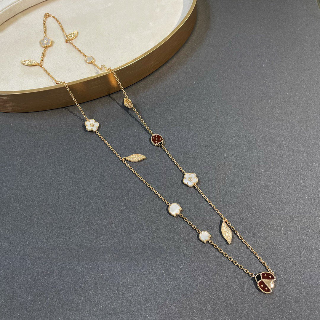 [Love More]LUCKY SPRING 15 MOTIFS GOLD NECKLACE