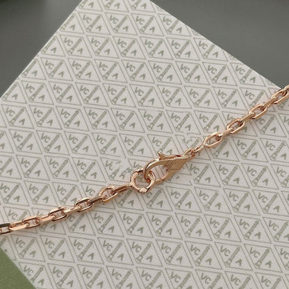 [Love More]LUCKY SPRING 15 MOTIFS ROSE GOLD NECKLACE