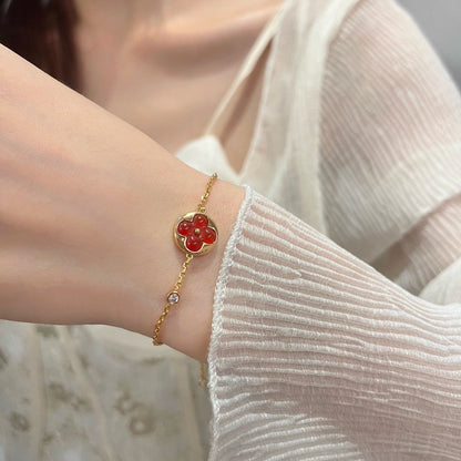 [Love More]SUN PEDANT CARNELIAN BRACELET