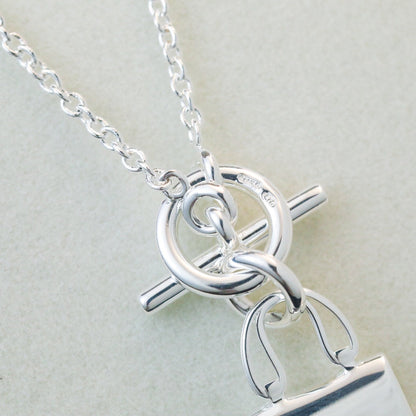 [Love More]POP H PEDANT SILVER NECKLACE