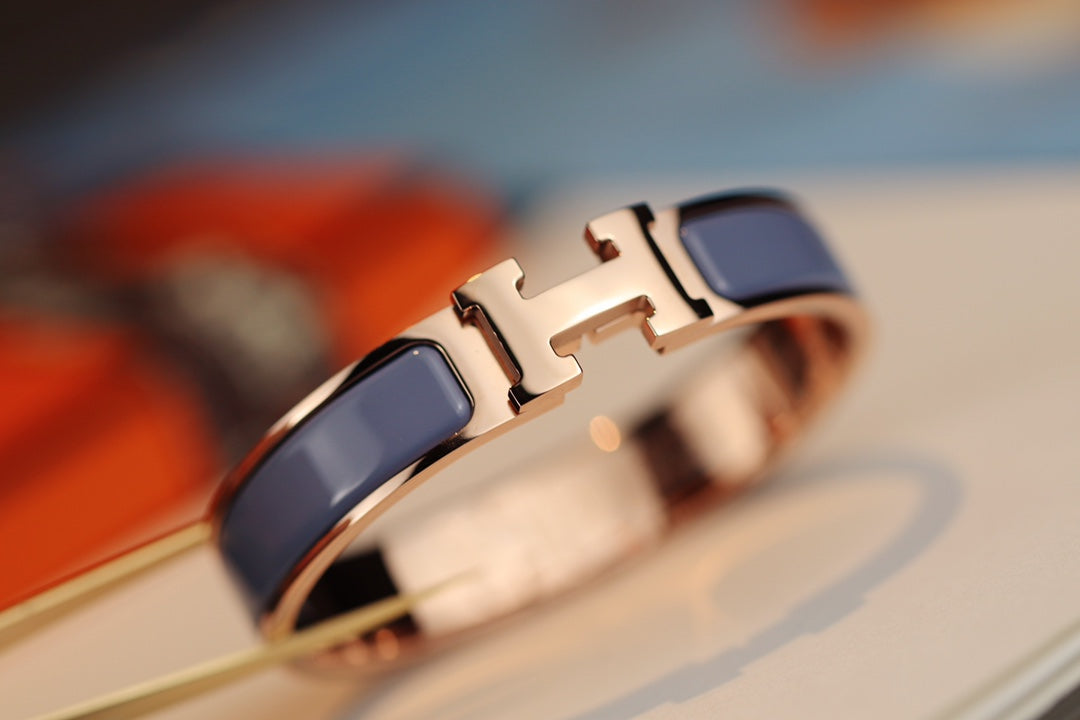 [Love More]H BRACELET 12MM BLUE GRAY