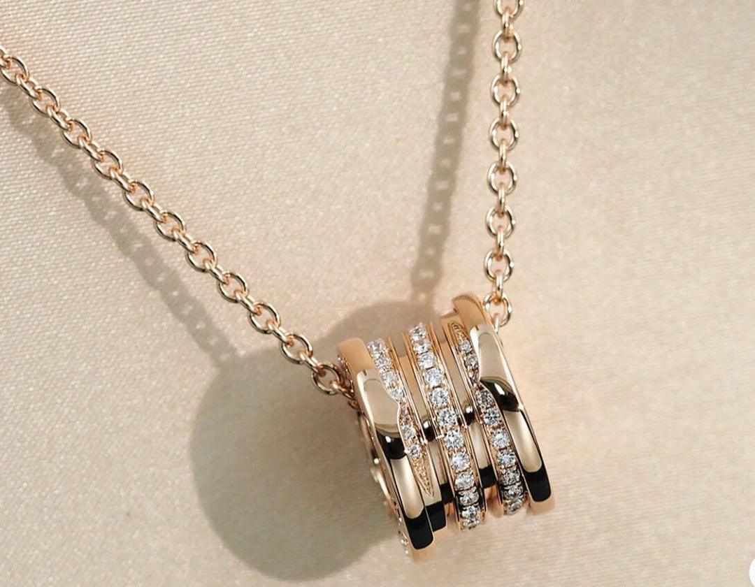 [Love More]ZERO 1 PINK GOLD DIAMOND NECKLACE