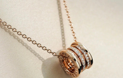 [Love More]ZERO 1 PINK GOLD DIAMOND NECKLACE