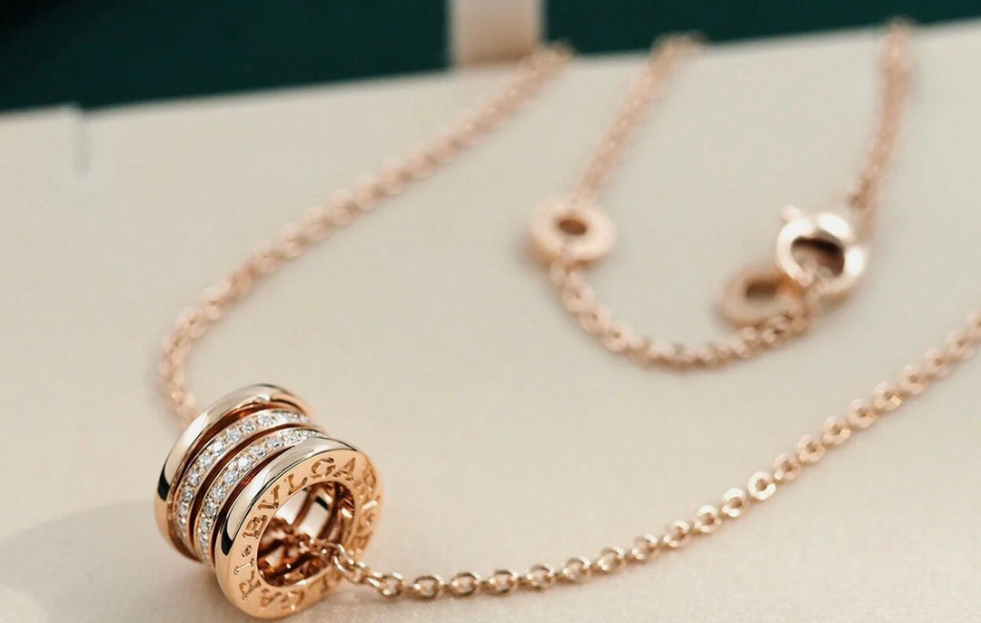 [Love More]ZERO 1 PINK GOLD DIAMOND NECKLACE