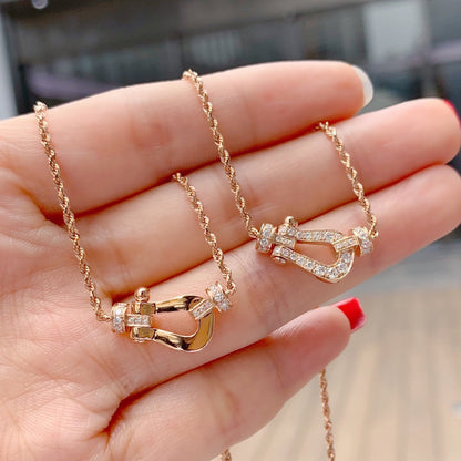 [Love More]FORCE 10 PINK GOLD DIAMOND NECKLACE