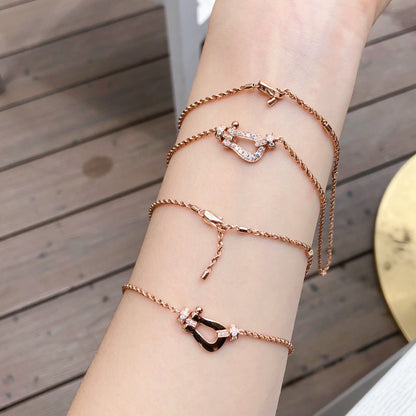 [Love More]FORCE 10 PINK GOLD DIAMOND NECKLACE