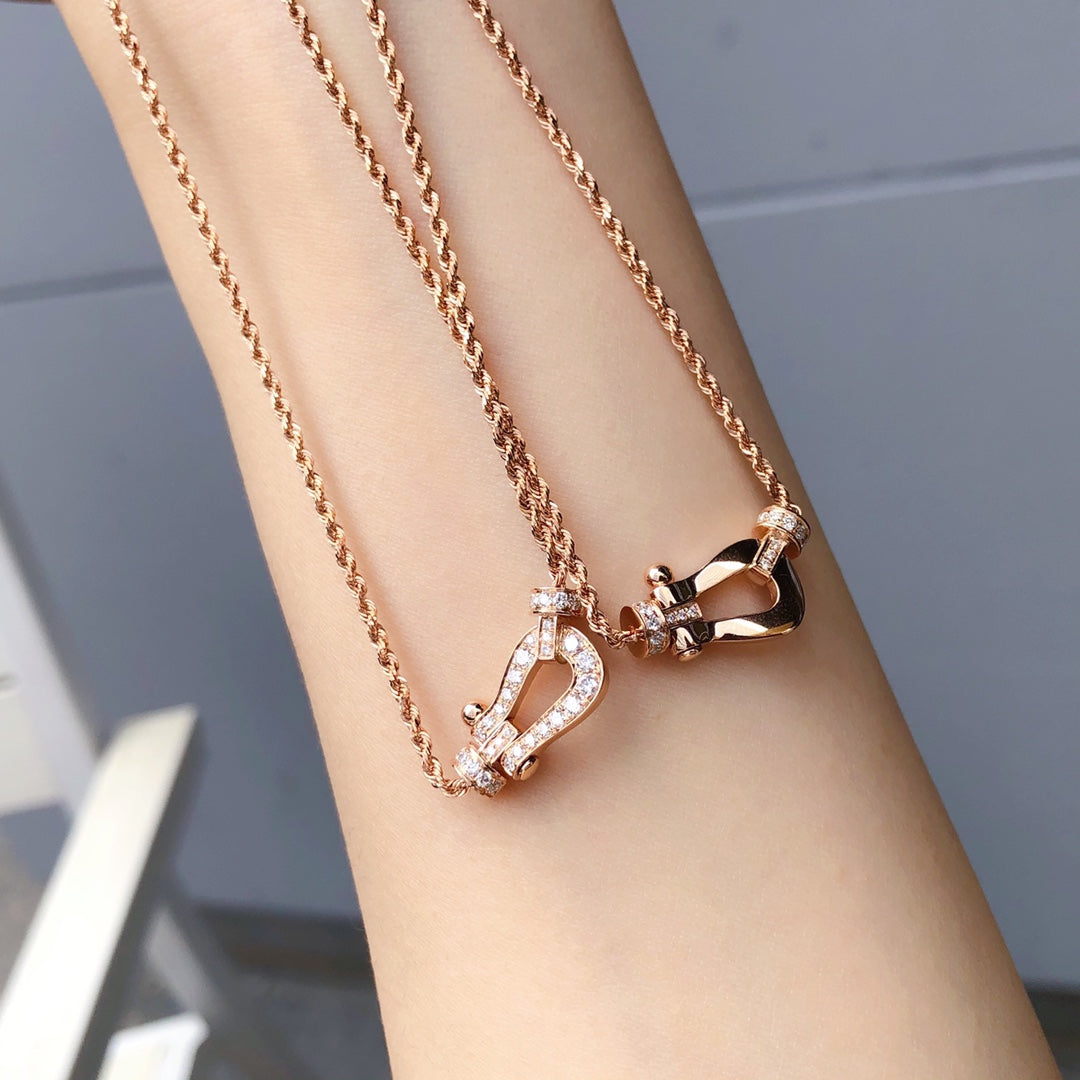 [Love More]FORCE 10 PINK GOLD DIAMOND NECKLACE