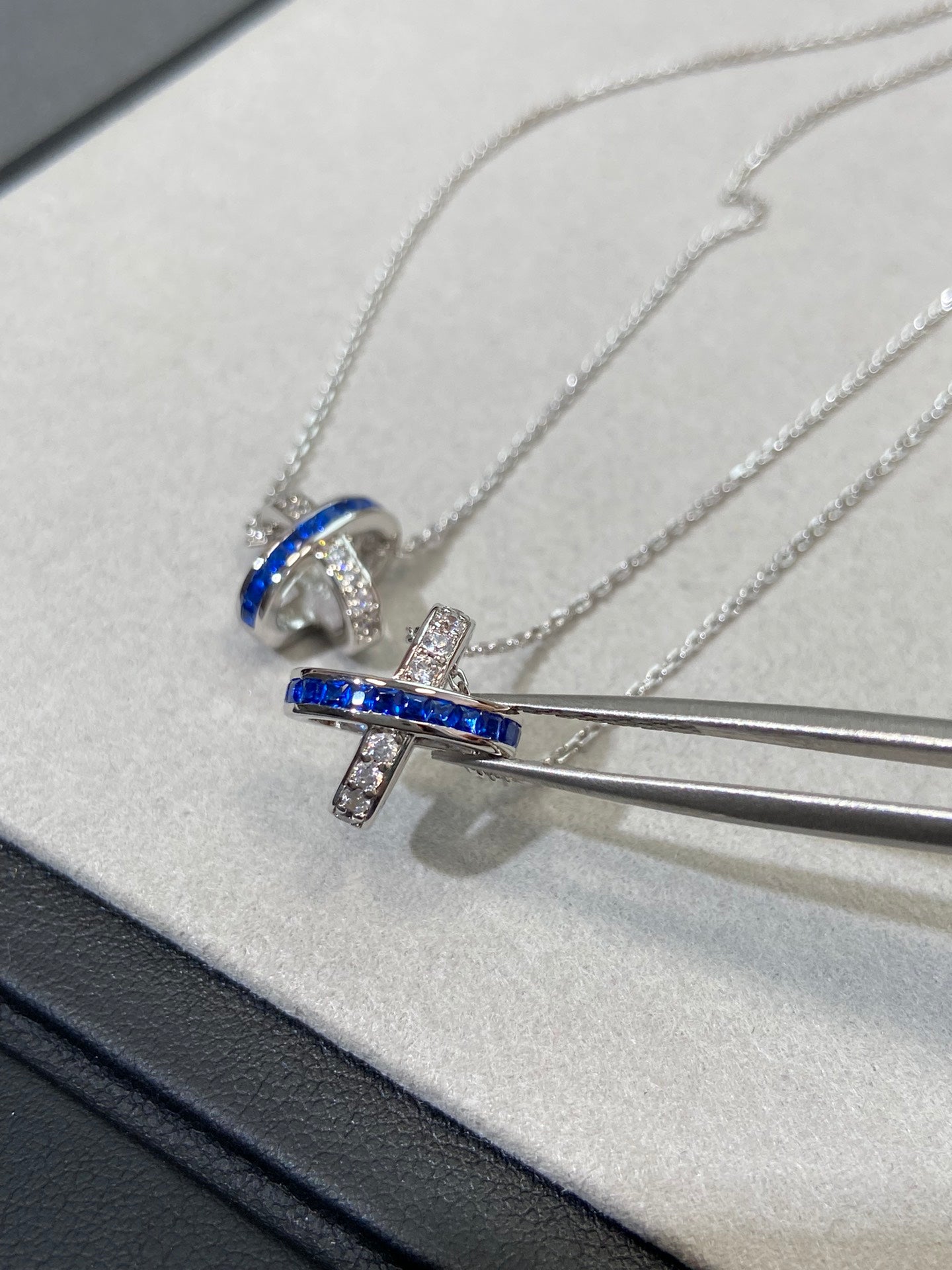 [Love More]LIENS DIAMOND SILVER NECKLACE