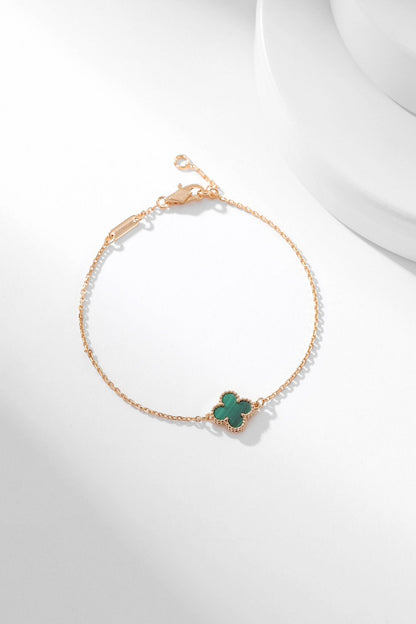 [Love More]CLOVER BRACELET MALACHITE 1 MOTIF