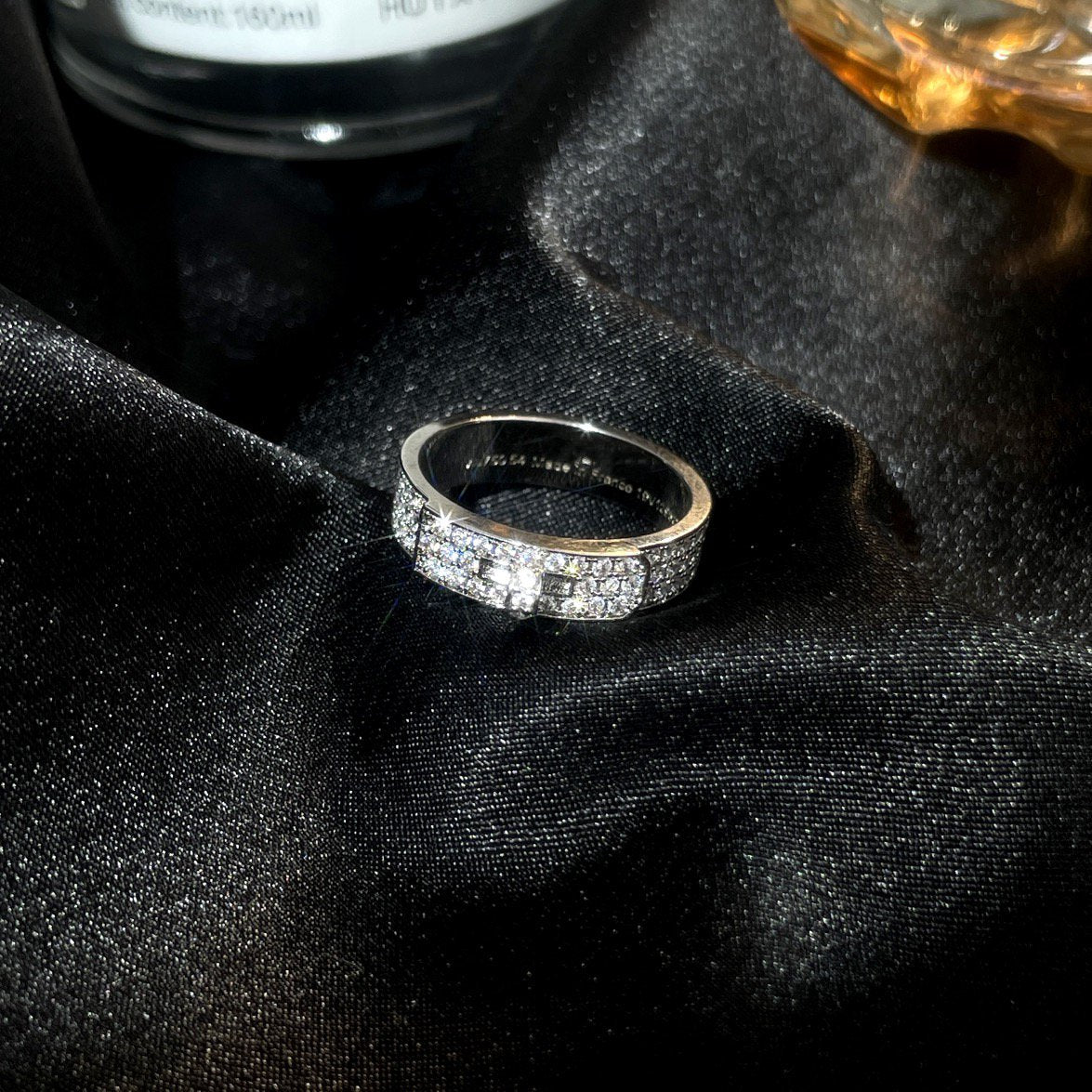 [Love More]KELLY SILVER DIAMOND RING