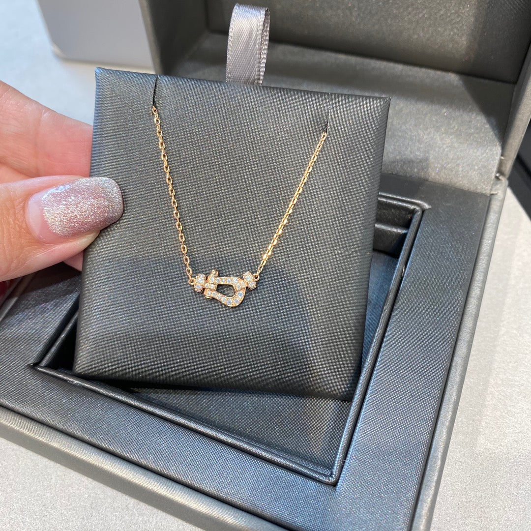 [Love More]FORCE 10 DIAMOND PINK GOLD NECKLACE MINI MODEL