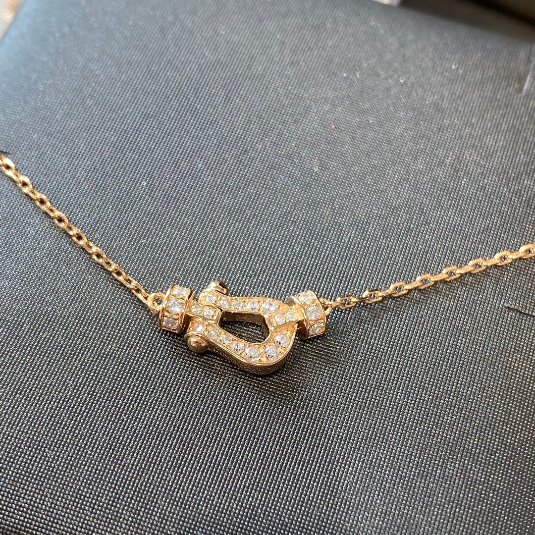 [Love More]FORCE 10 DIAMOND PINK GOLD NECKLACE MINI MODEL