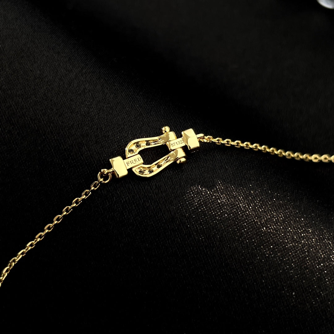 [Love More]FORCE 10 FULL DIAMOND BUCKLE CHAIN LINK MINI MODEL