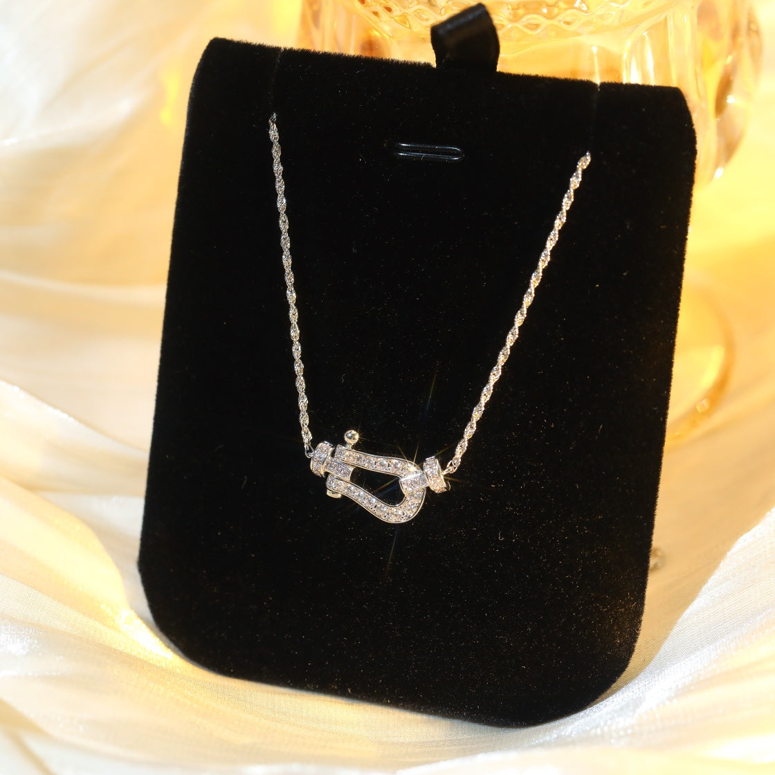 [Love More]FORCE 10 DIAMOND SILVER NECKLACE MINI MODEL