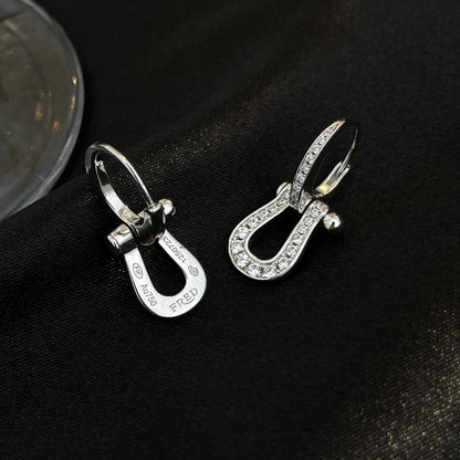 [Love More]FORCE 10 FULL DIAMOND DROP EARRINGS MEDIUM MODEL