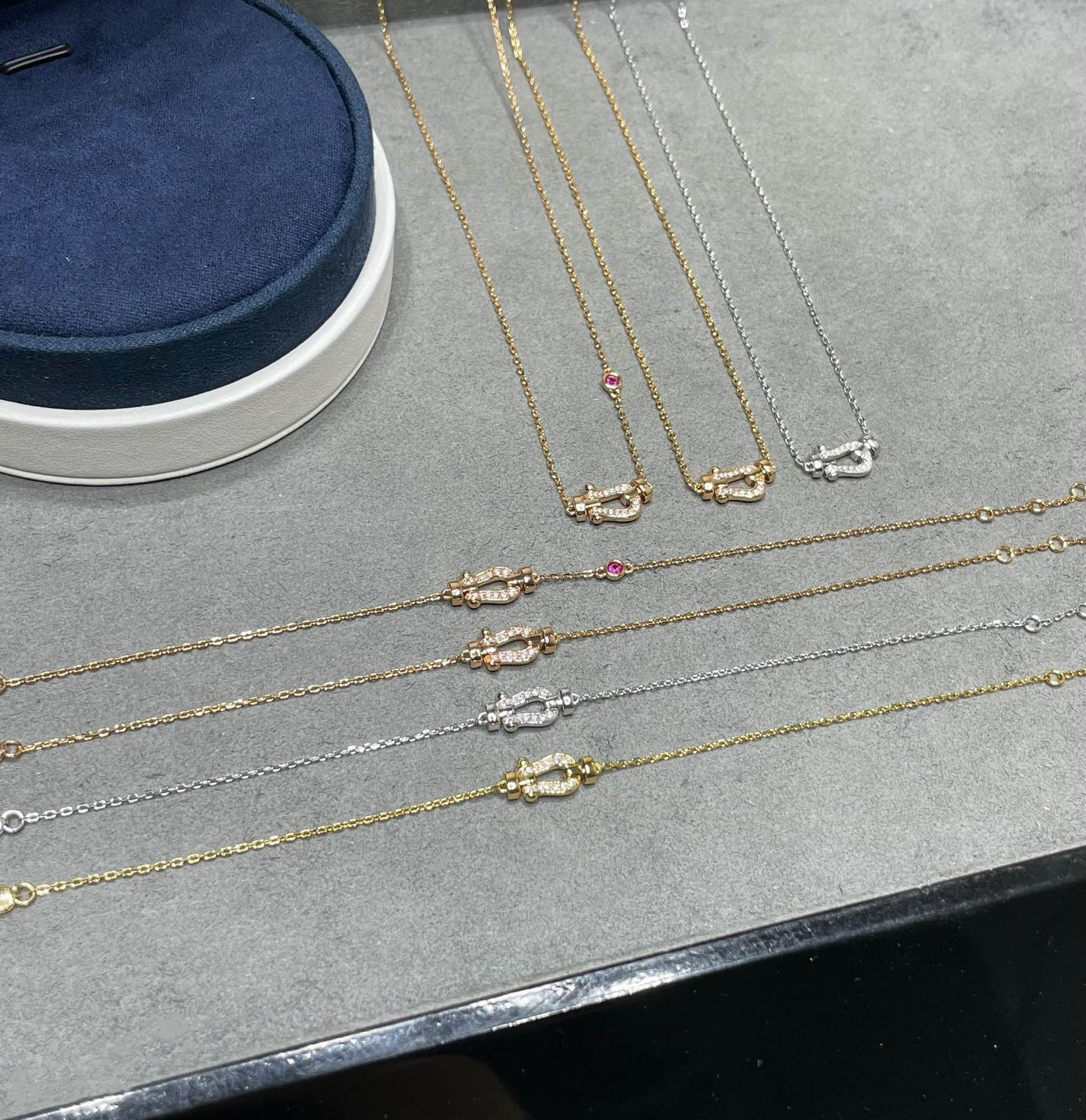 [Love More]FORCE 10 DIAMOND PINK GOLD NECKLACE