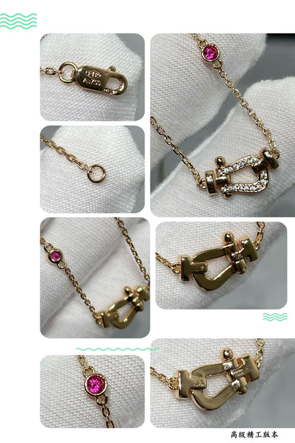 [Love More]FORCE 10 DIAMOND PINK GOLD NECKLACE