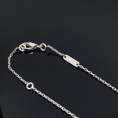 [Love More]CLOVER PIETERSITE SILVER LONG NECKLACE