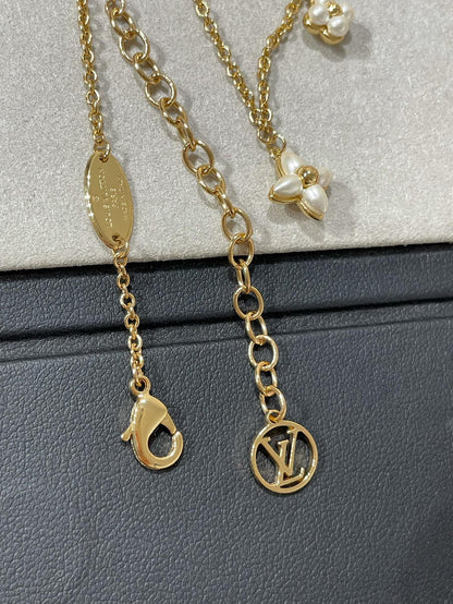 [Love More]FLOWERGRAM GOLD MOP DOUBLE ROW NECKLACE