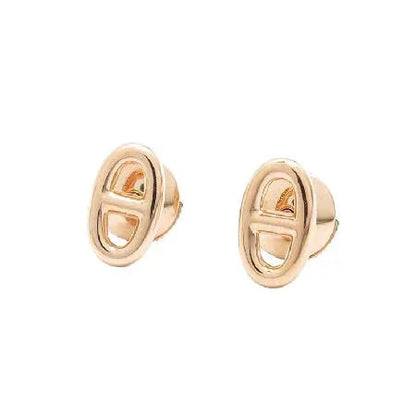 [Love More]CHAINE SMALL EARRINGS GOLD AND SILVER