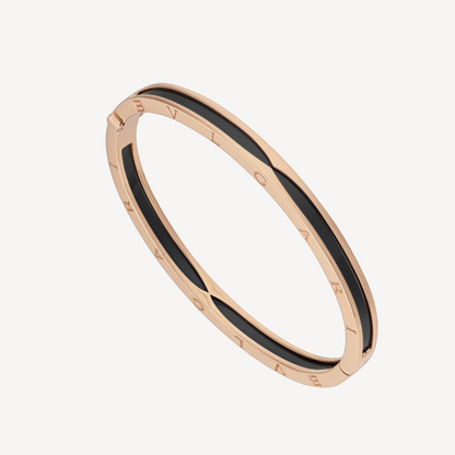 [Love More]ZERO 1 PINK GOLD WITH BLACK CERAMIC BRACELET